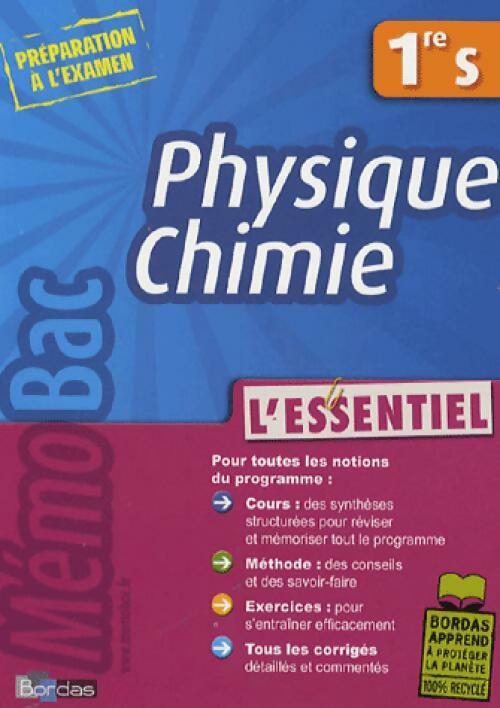 Physique Chimie 1ère S - Jean-Claude Paul -  Mémo Bac - Livre
