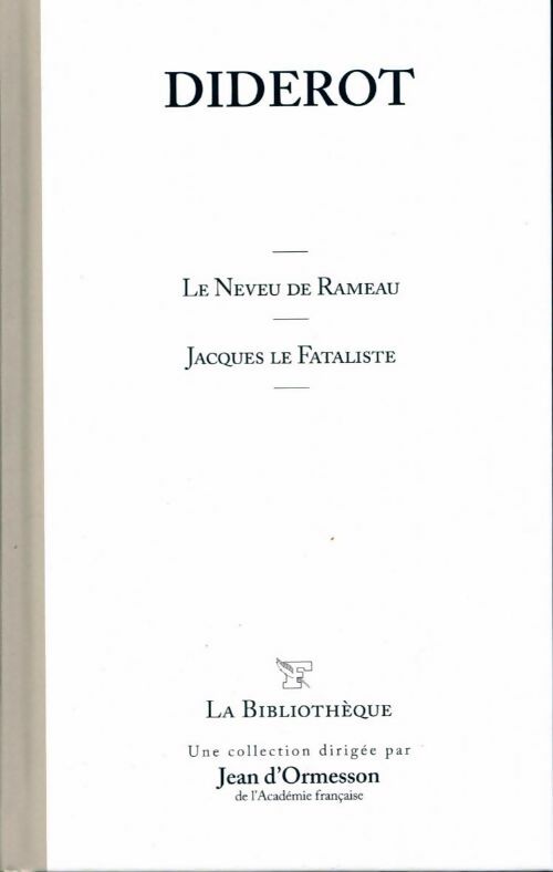 Livrenpoche : Jacques le fataliste / Le neveu de Rameau - Denis Diderot - Livre