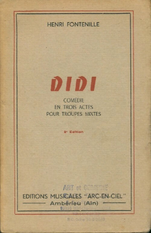 Livrenpoche : Didi - Henri Fontenille - Livre