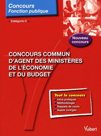 Concours commun d'agent des ministères de l'économie et du budget - Frédéric Ingelaere -  Concours fonction publique - Livre