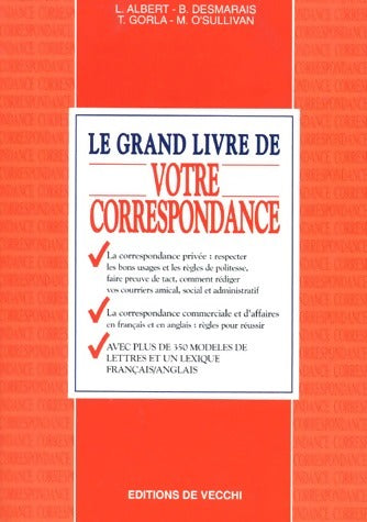 Le grand livre de votre correspondance - L. Albert -  De Vecchi GF - Livre