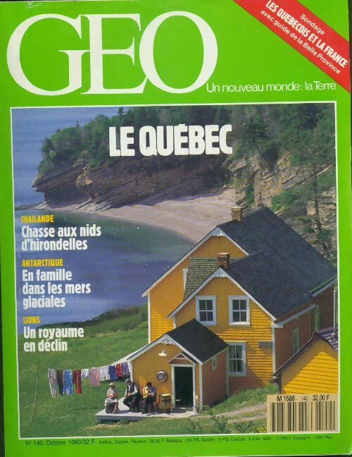Livrenpoche : Géo n°140 : Le Québec - Collectif - Livre