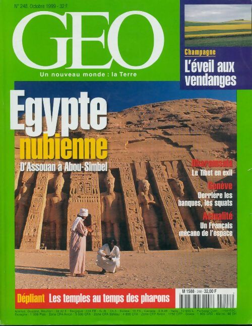 Livrenpoche : Géo n°248 : Egypte nubienne d'Assouan à Abou-Simbel - Collectif - Livre