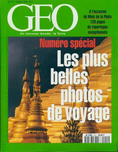 Livrenpoche : Géo n°212 : Les plus belles photos de voyage - Collectif - Livre