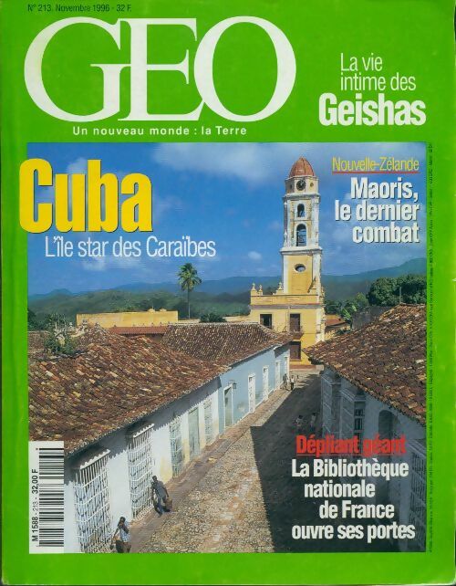 Livrenpoche : Géo n°213 : Cuba, l'île star des Caraïbes - Collectif - Livre