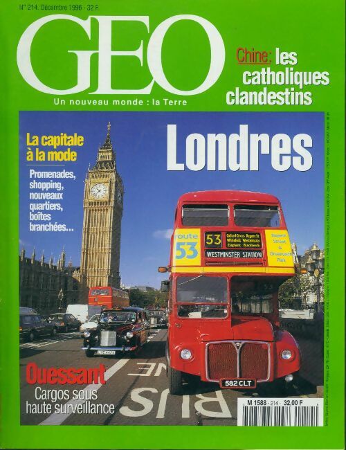 Livrenpoche : Géo n°214 : Londres - Collectif - Livre