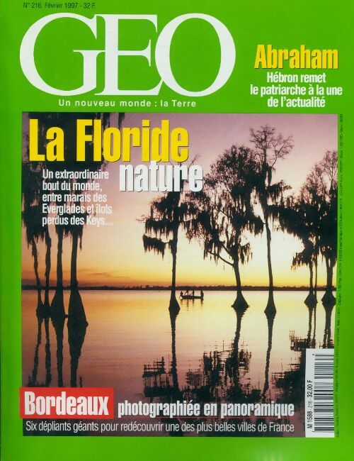 Livrenpoche : Géo n°216 : La Floride nature - Collectif - Livre