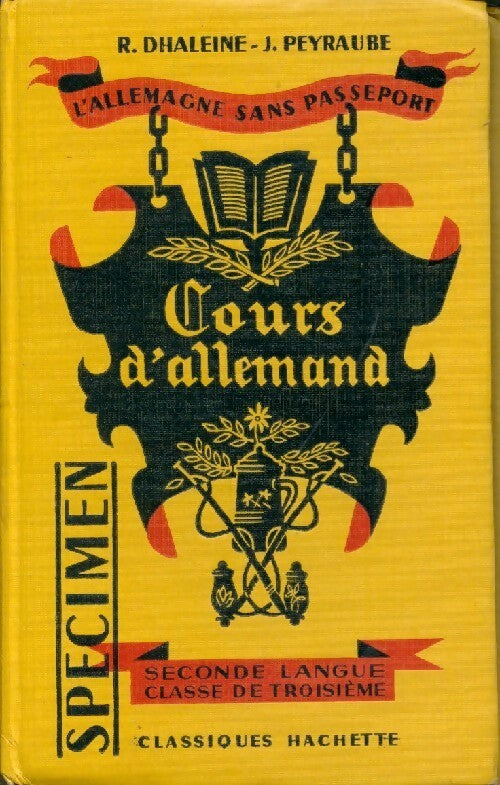 Livrenpoche : Cours d'allemand seconde langue, classe de 3e - Raymond Dhaleine - Livre