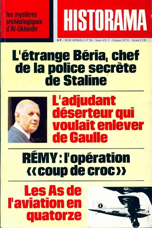 Livrenpoche : Historama n°284 : L'étrange Béria, chef de la police secrète de Staline - Collectif - Livre