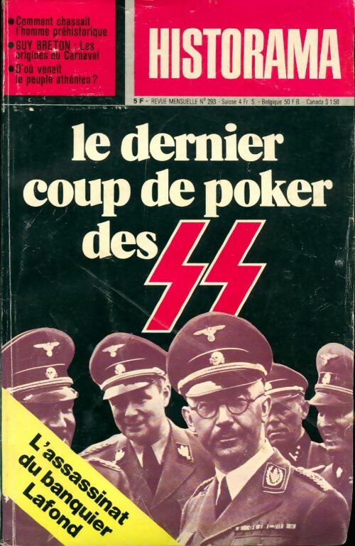 Livrenpoche : Historama n°293 : Le dernier coup de poker des SS - Collectif - Livre