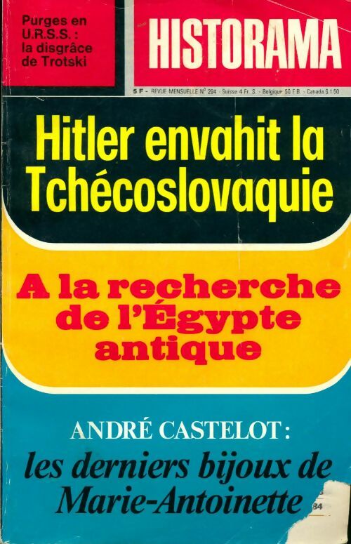 Historama n°294 : Hitler envahit la Tchécoslovaquie - Collectif -  Historama - Livre