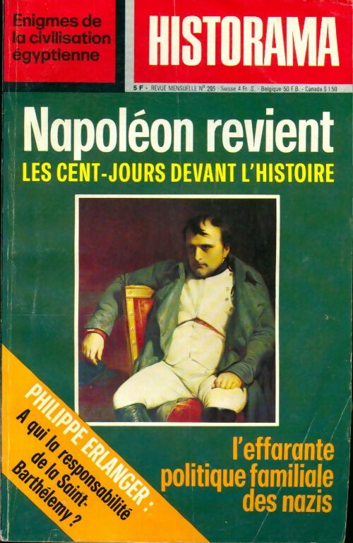 Historama n°295 : Napoléon revient - Collectif -  Historama - Livre