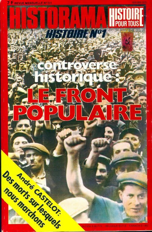Livrenpoche : Historama n°311 : Controverse historique, le Front Populaire - Collectif - Livre