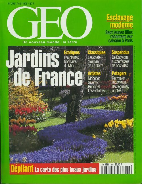 Livrenpoche : Géo n°230 : Jardins de France - Collectif - Livre