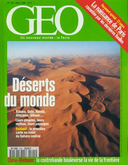 Livrenpoche : Géo n°205 : Déserts du monde - Collectif - Livre