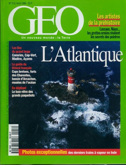 Livrenpoche : Géo n°210 : L'Atlantique - Collectif - Livre