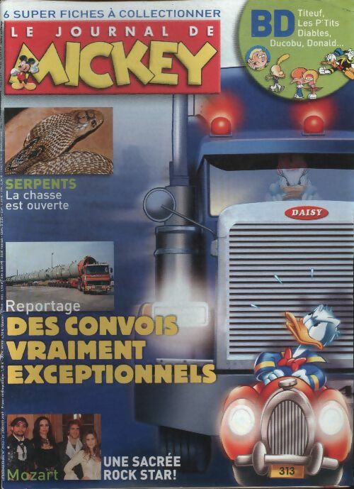 Livrenpoche : Le journal de Mickey n°2953 : De convois vraiment exceptionnels - Disney - Livre
