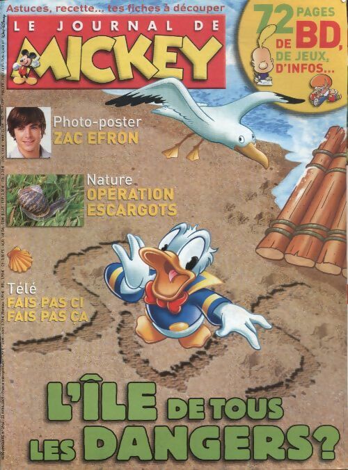Livrenpoche : Le journal de Mickey n°2966 : L'île de tous les dangers ? - Disney - Livre