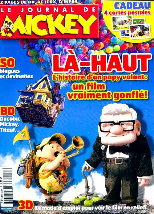 Livrenpoche : Le journal de Mickey n°2980 : Là-haut - Disney - Livre