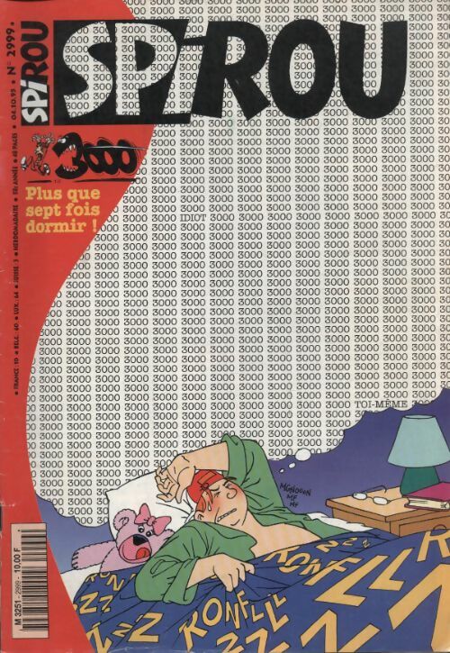 Livrenpoche : Spirou n°2999 : 3000, plus que 7 fois dormir - Collectif - Livre