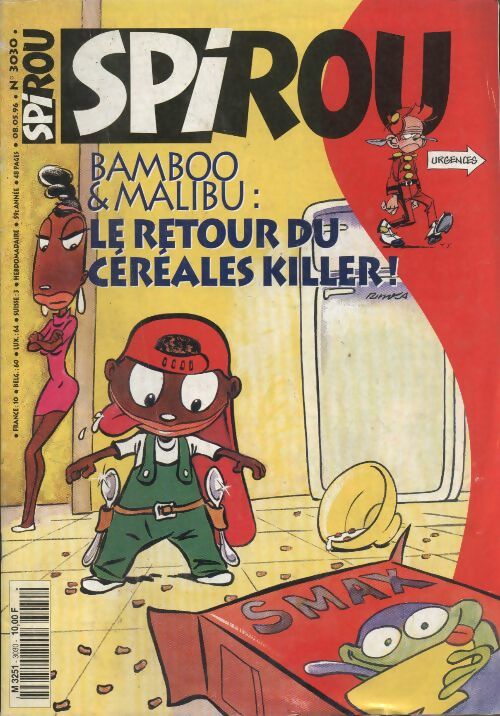Livrenpoche : Spirou n°3030 : Bambou & Malibu, le retour du céréales killer ! - Collectif - Livre
