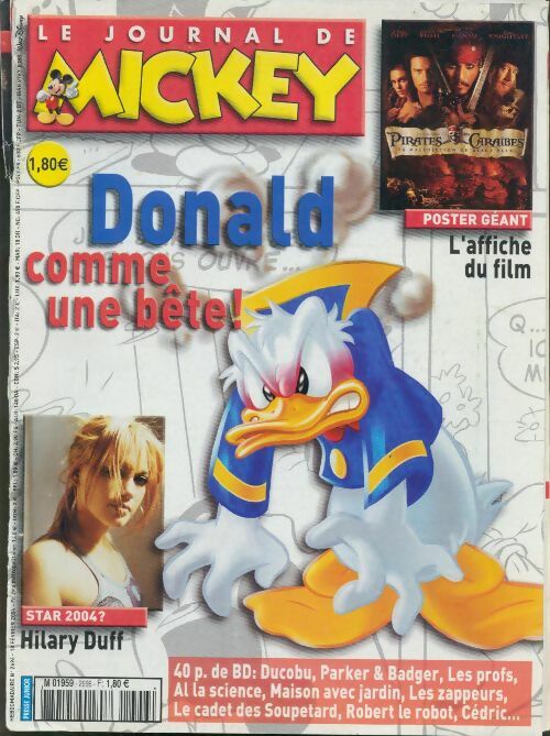 Livrenpoche : Le journal de Mickey n°2696 : Donald comme une bête ! - Disney - Livre