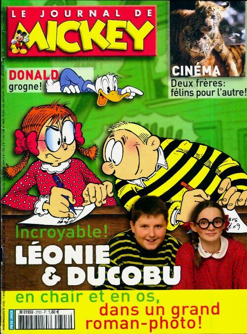 Livrenpoche : Le journal de Mickey n°2703 : Léonie & Ducobu - Disney - Livre