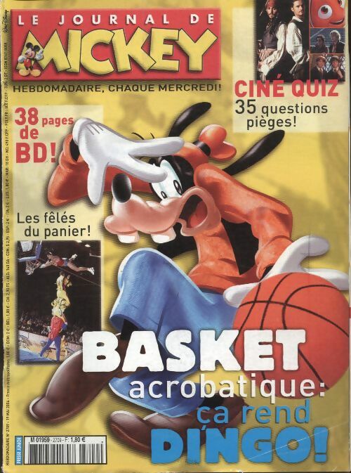 Livrenpoche : Le journal de Mickey n°2709 : Basket acrobatique : ça rend dingo - Disney - Livre