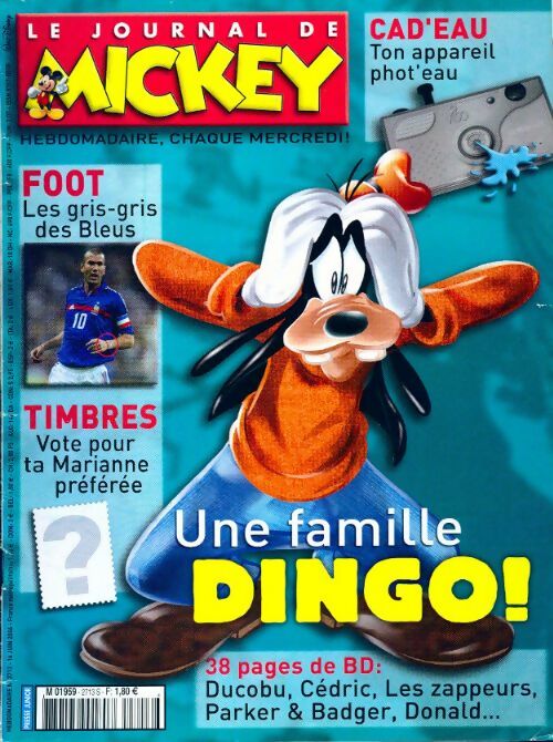 Livrenpoche : Le journal de Mickey n°2713 : Une famille Dingo ! - Disney - Livre