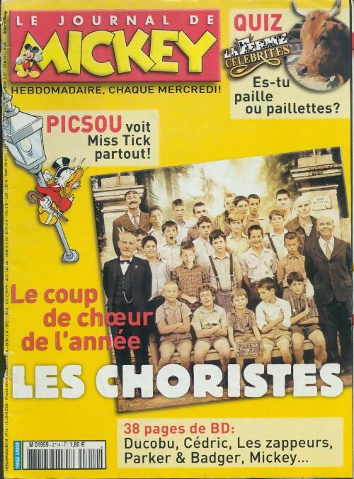 Livrenpoche : Le journal de Mickey n°2714 : Les choristes - Disney - Livre