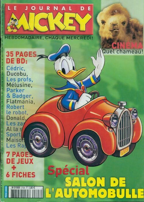 Livrenpoche : Le journal de Mickey n°2728 : Spécial salon de l'automobulle - Disney - Livre