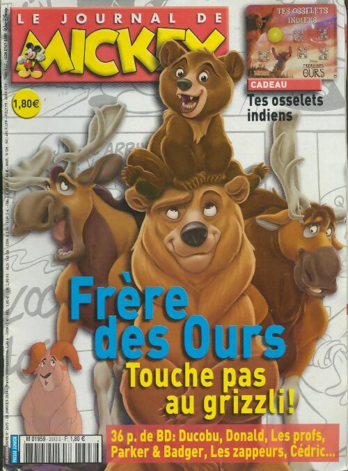Le journal de Mickey n°2693 : Frère des ours - Disney -  Le journal de Mickey - Livre