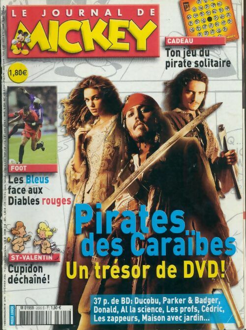 Livrenpoche : Le journal de Mickey n°2695 : Pirates des Caraïbes - Disney - Livre