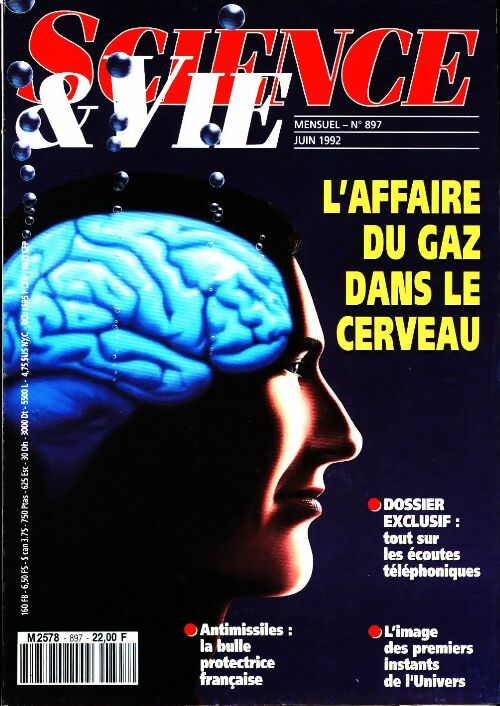 Livrenpoche : Science & vie n°897 : L'affaire du gaz dans le cerveau - Collectif - Livre