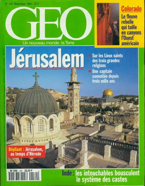 Livrenpoche : Géo n°189 : Jérusalem - Collectif - Livre