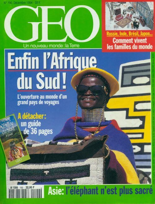 Livrenpoche : Géo n°190 : Enfin l'Afrique du Sud ! - Collectif - Livre
