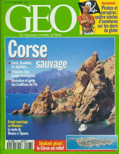 Géo n°197 : Corse sauvage - Collectif -  Géo - Livre