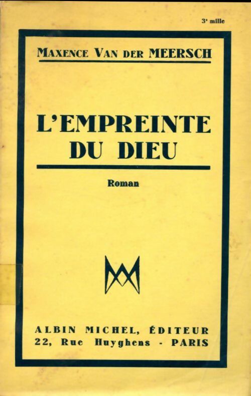 Livrenpoche : L'empreinte du Dieu - Maxence Van der Meersch - Livre