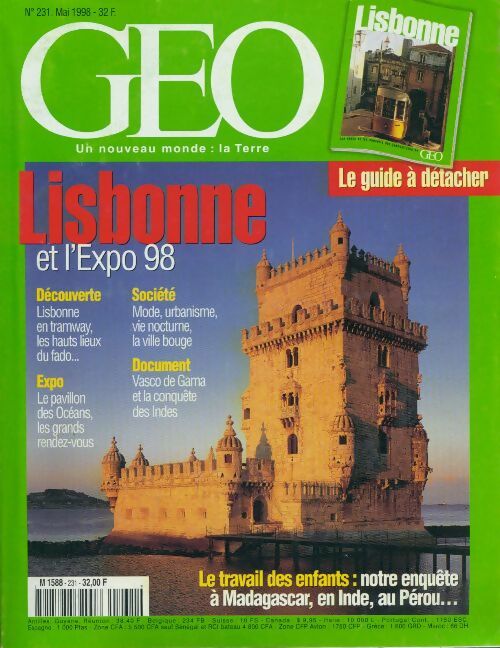 Livrenpoche : Géo n°231 : Lisbonne et l'expo 98 - Collectif - Livre
