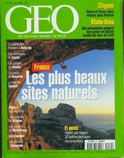 Livrenpoche : Géo n°232 : Les plus beaux sites naturels - Collectif - Livre