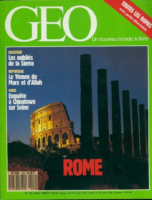 Livrenpoche : Géo n°109 : Rome - Collectif - Livre