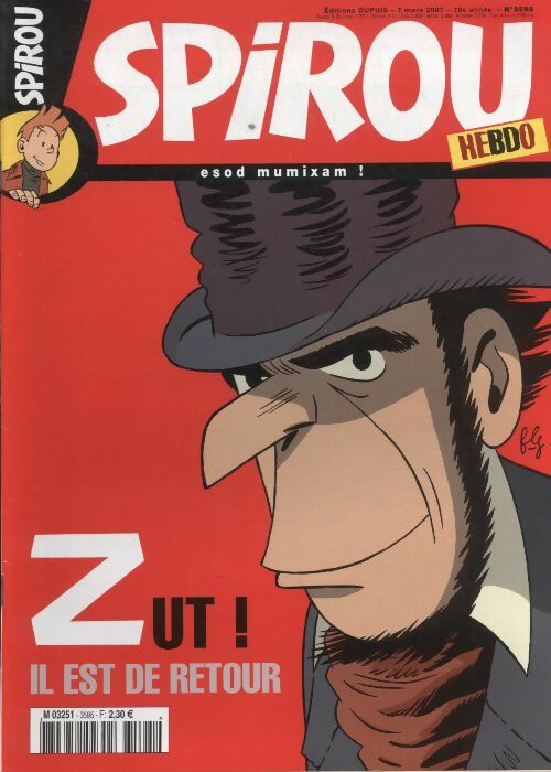 Livrenpoche : Spirou n°3595 : Zut ! Il est de retour - Collectif - Livre