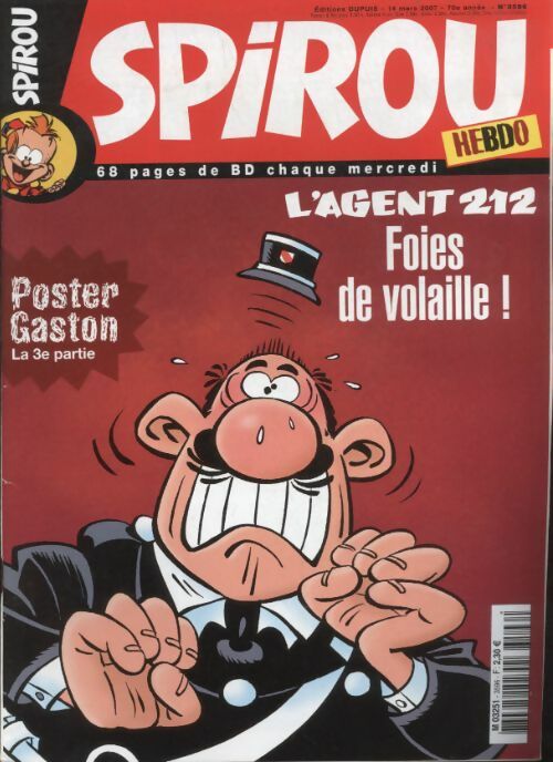 Livrenpoche : Spirou n°3596 : L'agent 212, foies de volaille ! - Collectif - Livre