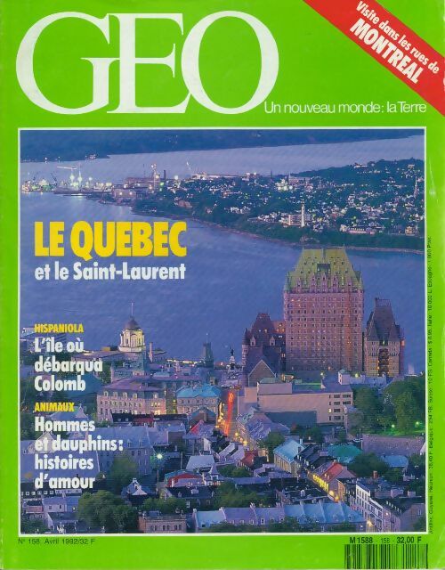 Livrenpoche : Géo n°158 : Le Québec - Collectif - Livre