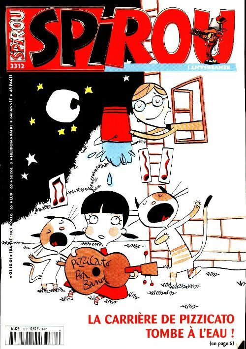 Livrenpoche : Spirou n°3312 : La carrière de Pizzicato tombe à l'eau - Collectif - Livre