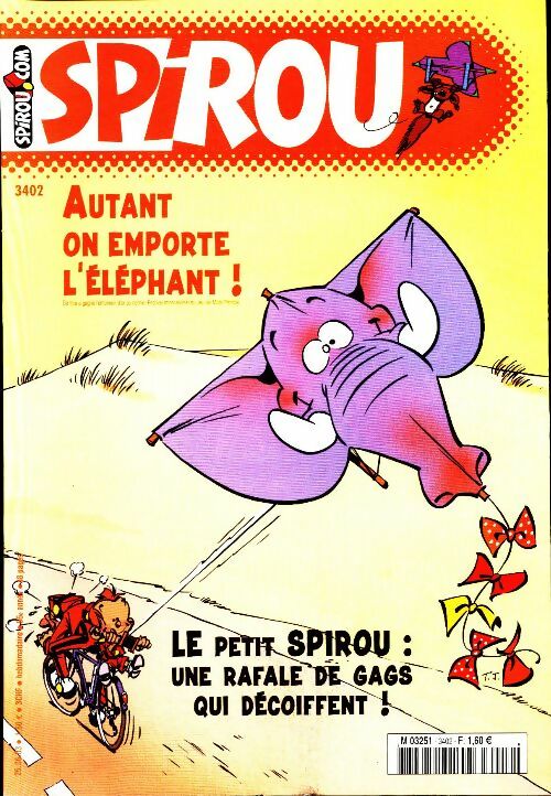 Livrenpoche : Spirou n°3402 : Autant en emporte l'éléphant ! - Collectif - Livre