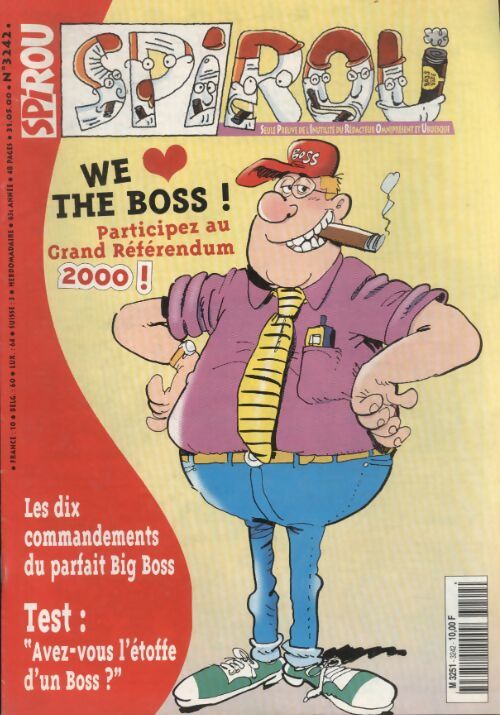Livrenpoche : Spirou n°3242 : We love the boss ! - Collectif - Livre