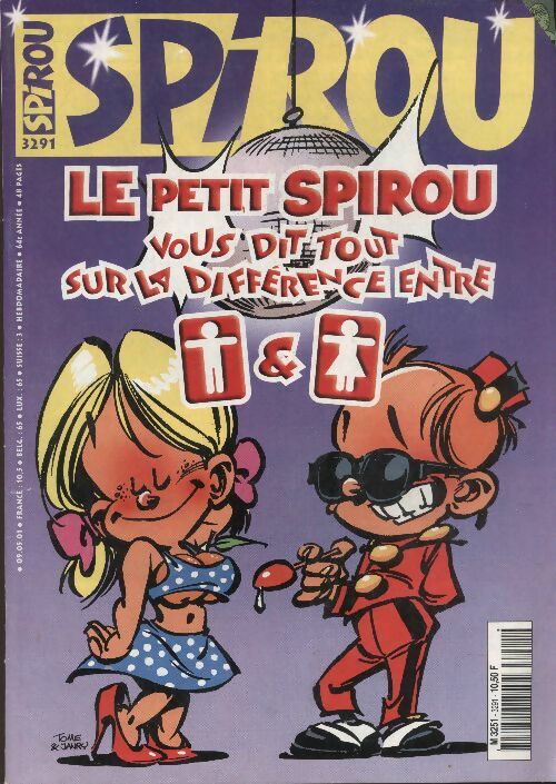 Livrenpoche : Spirou n°3291 : Le petit Spirou vous dit tout sur la différence entre toilettes homme et femme - Collectif - Livre