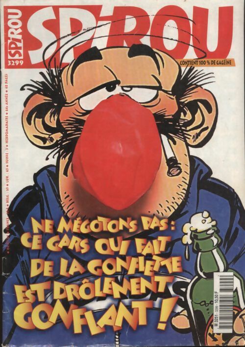 Livrenpoche : Spirou n°3299 : Ne mégotons pas : ce gars qui fait de la gonflette est drôlement gonflant ! - Collectif - Livre