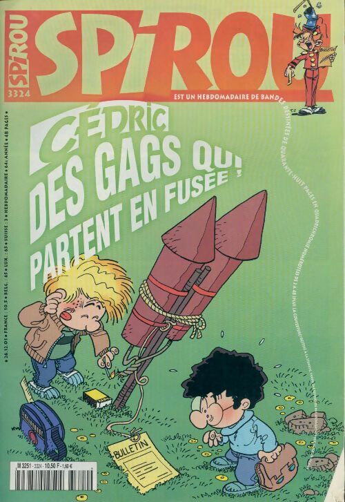 Livrenpoche : Spirou n°3324 : Cécric. Des gags qui partent en fusée - Collectif - Livre